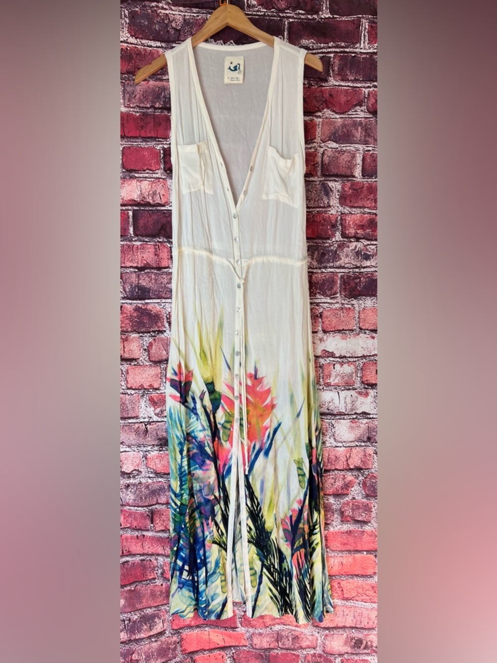 Anthropologie Mermaid Watergarden Floral Maxi Dress